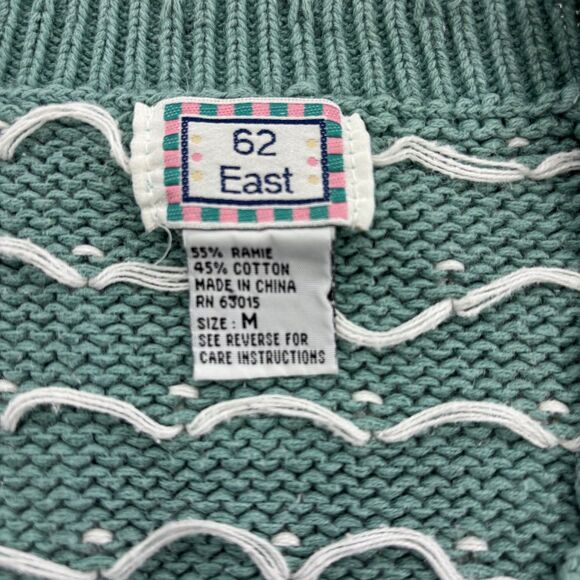 Vintage 62 East Womens Floral Cottagecore Sweater Size M Grandmacore Feminine - Picture 8 of 14